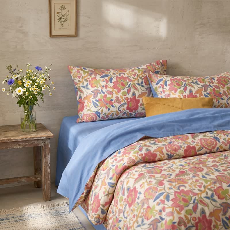 Ensemble de literie Ownkoti Cottage Floral en coton double gaze - image 2