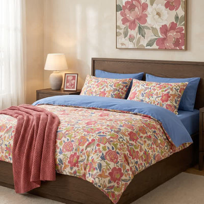 Ensemble de literie Ownkoti Cottage Floral en coton double gaze - image 4