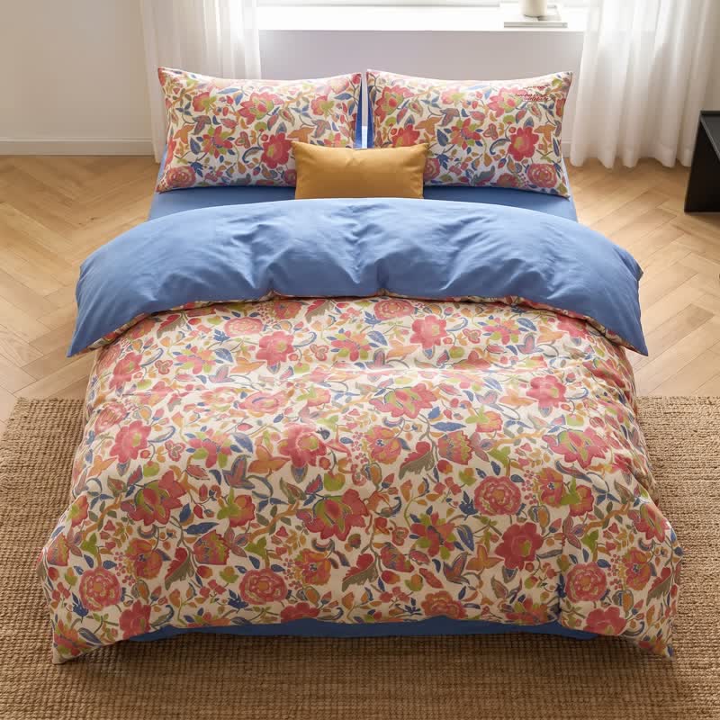 Ensemble de literie Ownkoti Cottage Floral en coton double gaze - image 3