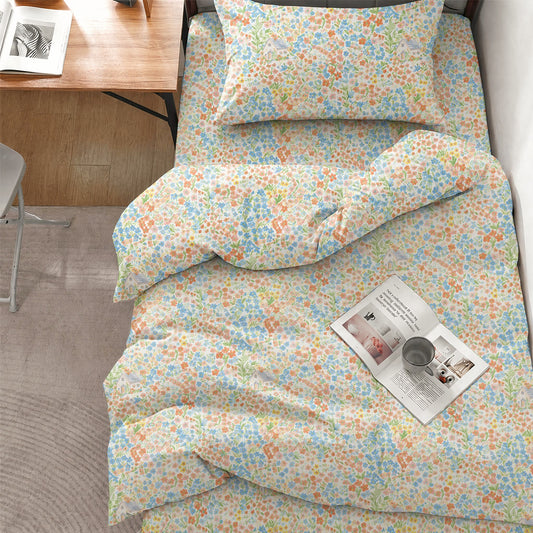 Ensemble de literie pour dortoir Ownkoti à fleurs discrètes, lit simple XL - Cottage Floral - Twin XL - Ensemble complet de 5 pièces - image 0