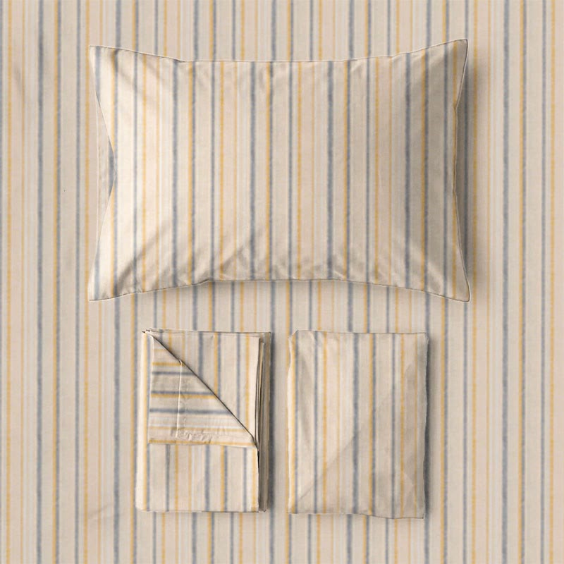 Ensemble de literie Ownkoti à rayures neutres pour lit simple XL. - image 5