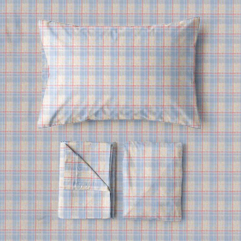 Ensemble de literie Ownkoti Pastel Vichy Twin XL - image 5