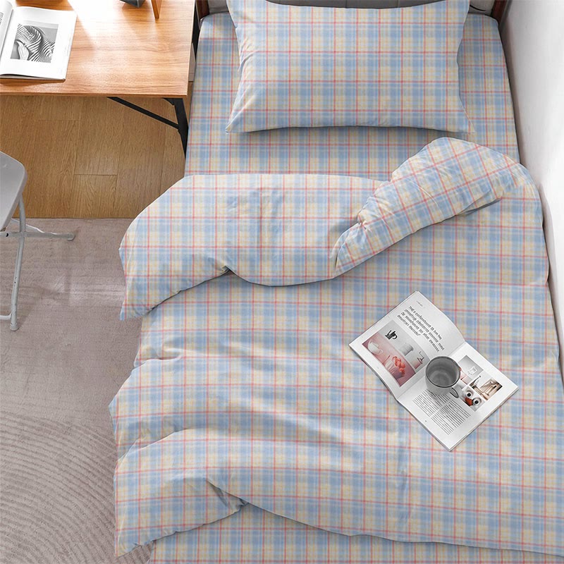 Ensemble de literie Ownkoti Pastel Vichy Twin XL - image 1