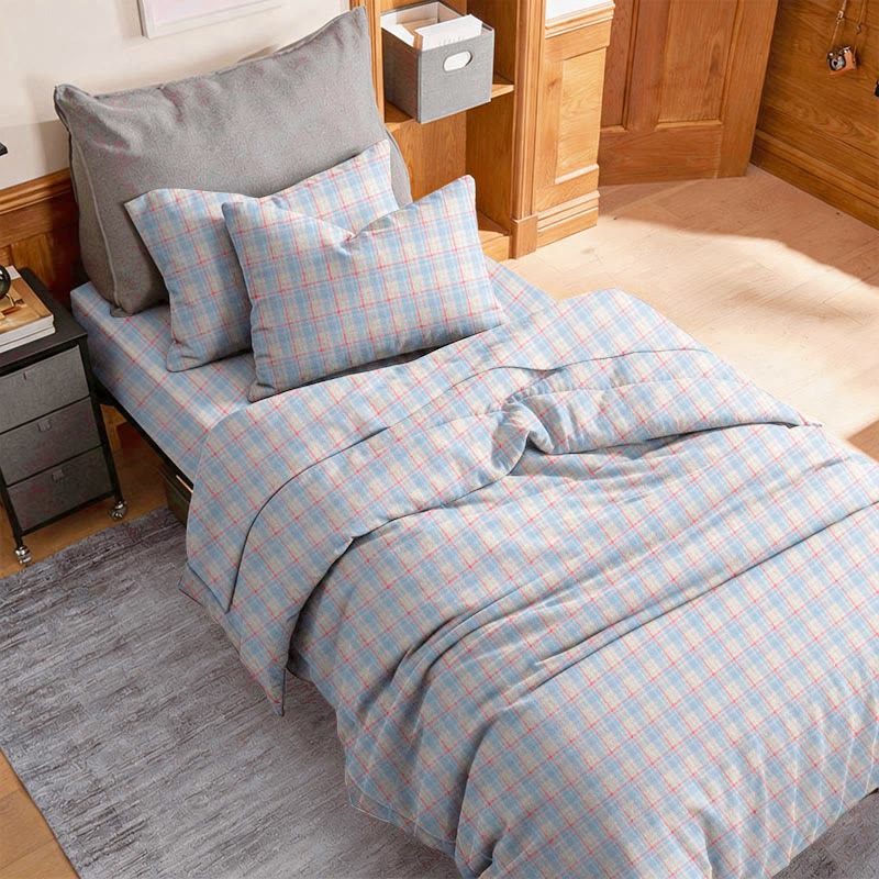Ensemble de literie Ownkoti Pastel Vichy Twin XL - image 2
