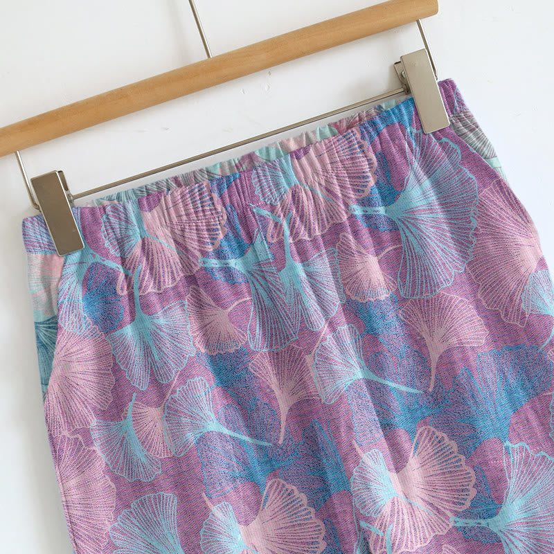 Ensemble de détente Ownkoti Dreamy Ginkgo Leaf Cami - image 2