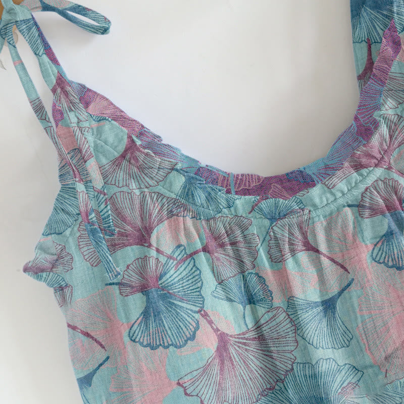 Ensemble de détente Ownkoti Dreamy Ginkgo Leaf Cami - image 5