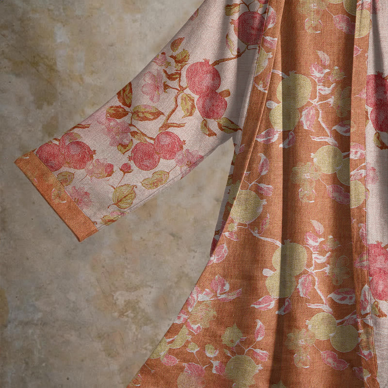 Kimono en coton à imprimé botanique grenade Ownkoti - image 7