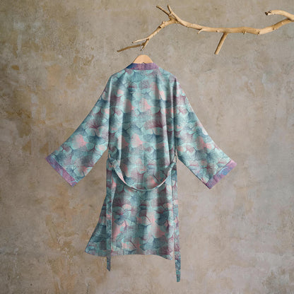 Kimono en coton à motif de feuilles de ginkgo Ownkoti Dreamy - image 1