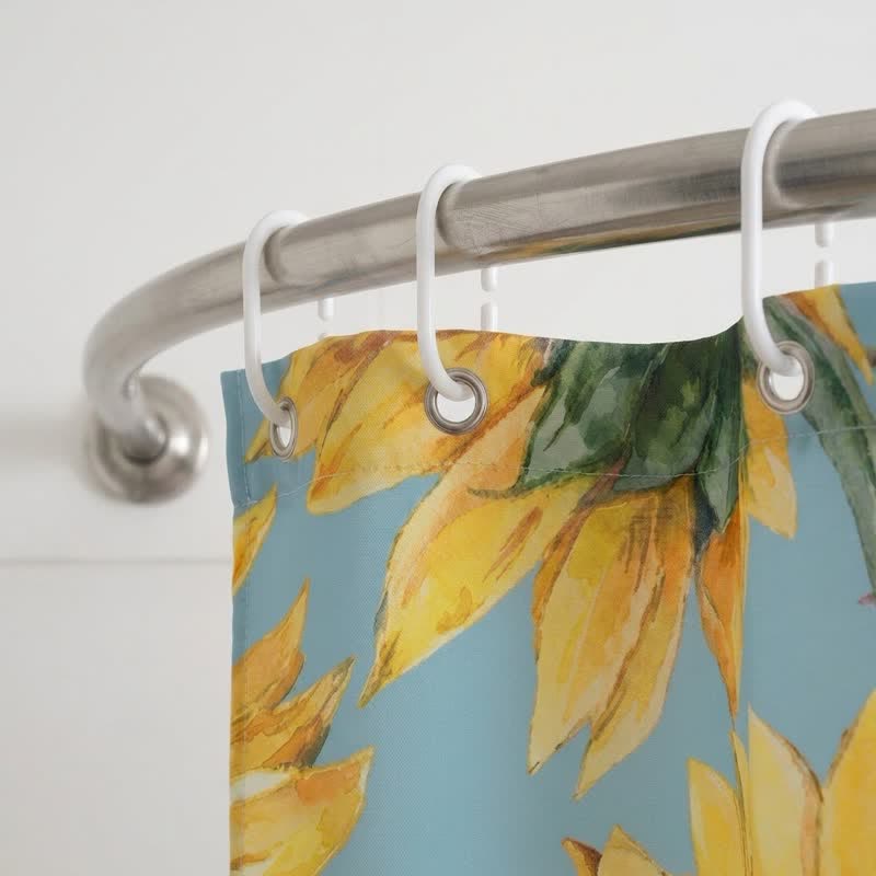 Rideau de douche imperméable Ownkoti Nordic Sunflower - image 2