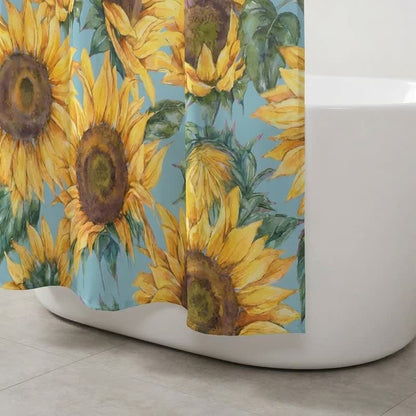 Rideau de douche imperméable Ownkoti Nordic Sunflower - image 3