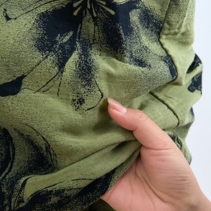 Robe d'intérieur en coton à motif floral nocturne botanique Ownkoti - image 3
