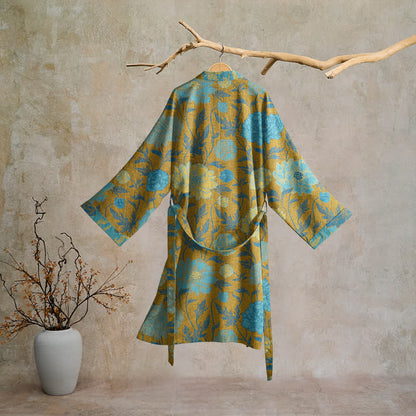 Robe de chambre vintage en coton à fleurs Ownkoti - image 16