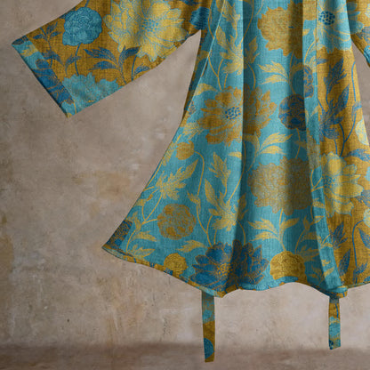 Robe de chambre vintage en coton à fleurs Ownkoti - image 19