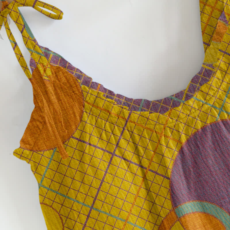 Ensemble pyjama débardeur à motif de cercle abstrait - image 6