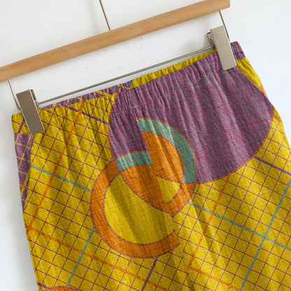 Ensemble pyjama débardeur à motif de cercle abstrait - image 7