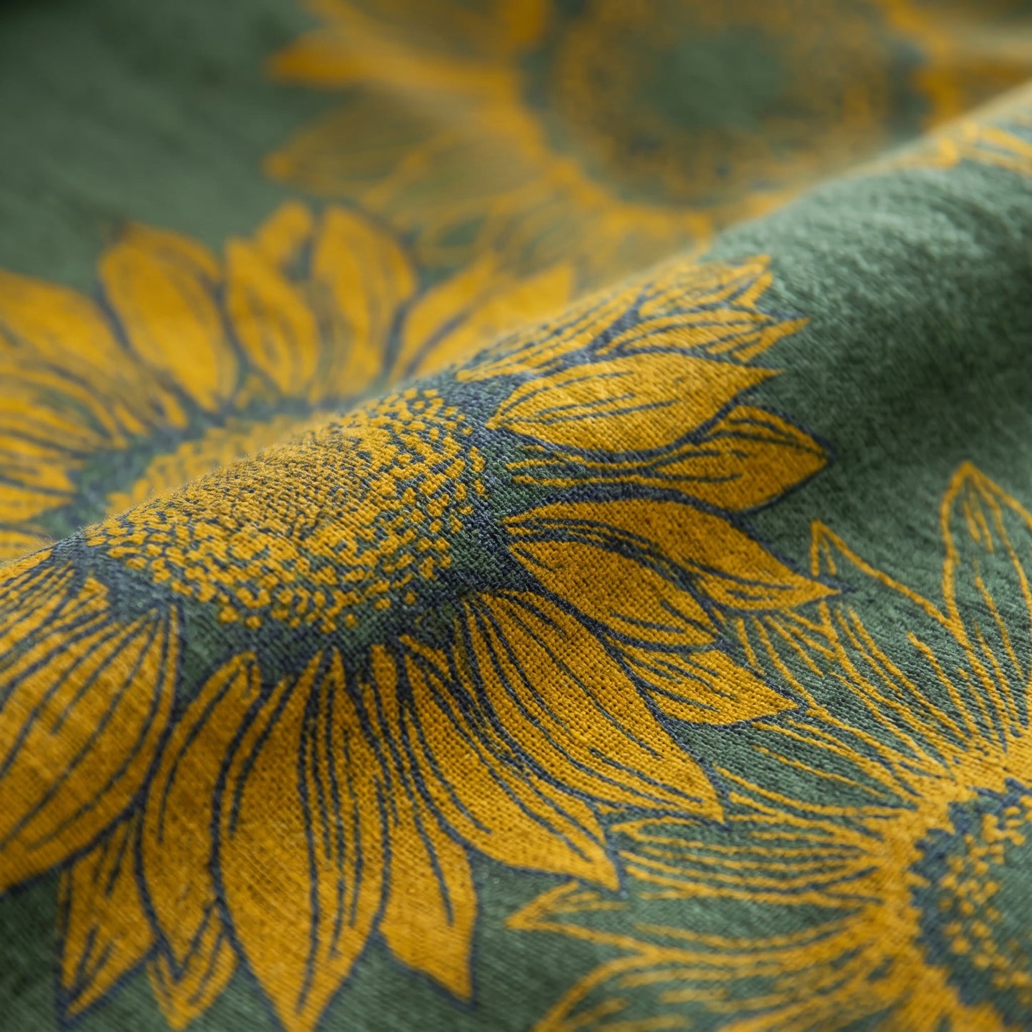 Parure de lit Ownkoti Vintage Tournesol en gaze de coton - image 26