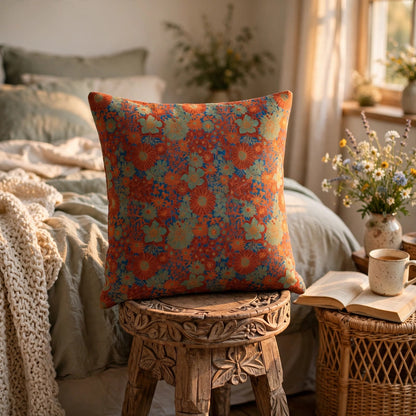 Oreiller en gaze de coton à motif floral vintage Ownkoti - image 4