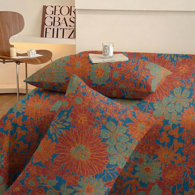 Ensemble de literie en gaze de coton à motif floral rétro Ownkoti - image 6