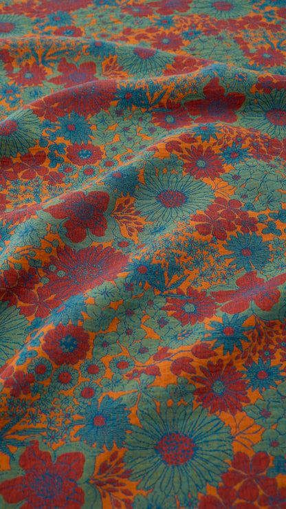 Ensemble de literie en gaze de coton à motif floral rétro Ownkoti - image 8