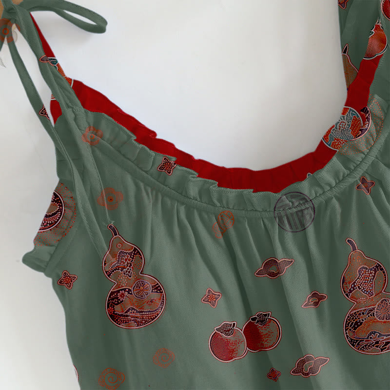 Ensemble pyjama en coton à imprimé de gourde porte-bonheur Ownkoti - image 4