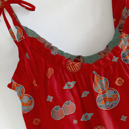 Ensemble pyjama en coton à imprimé de gourde porte-bonheur Ownkoti - image 1