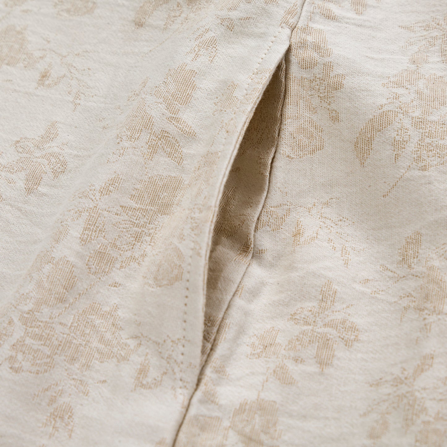 Nuisette en coton beige à fleurs rétro Ownkoti - image 6