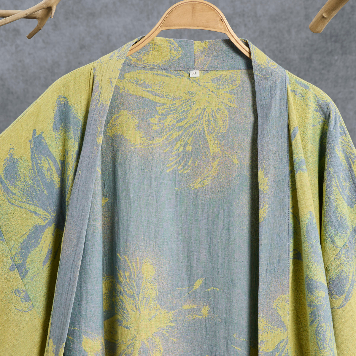 Peignoir kimono en gaze de coton bleu azur Ownkoti - image 2