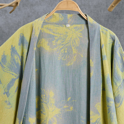 Peignoir kimono en gaze de coton bleu azur Ownkoti - image 2