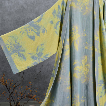 Peignoir kimono en gaze de coton bleu azur Ownkoti - image 3