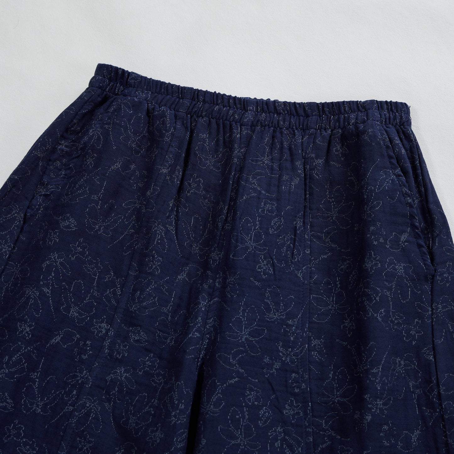 Ensemble de détente Ownkoti rétro bleu marine à fleurs, débardeur en coton. - image 6