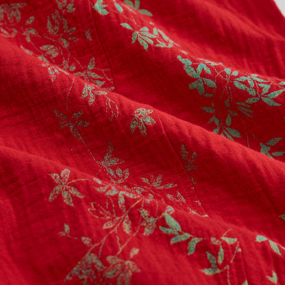 Pantalon de détente en coton à fleurs rouges Ownkoti - image 7