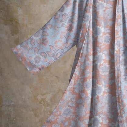 Peignoir kimono rétro en coton à fleurs Ownkoti - image 8