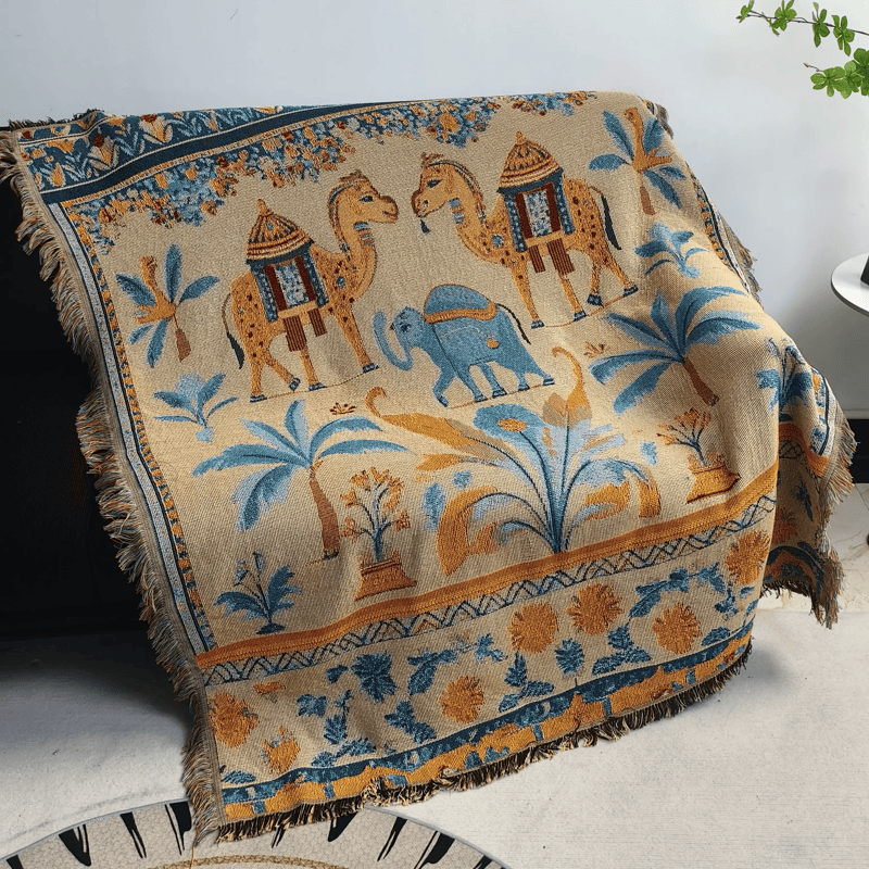 Couverture multi-usages Ownkoti Vintage Camel Elephant - image 3