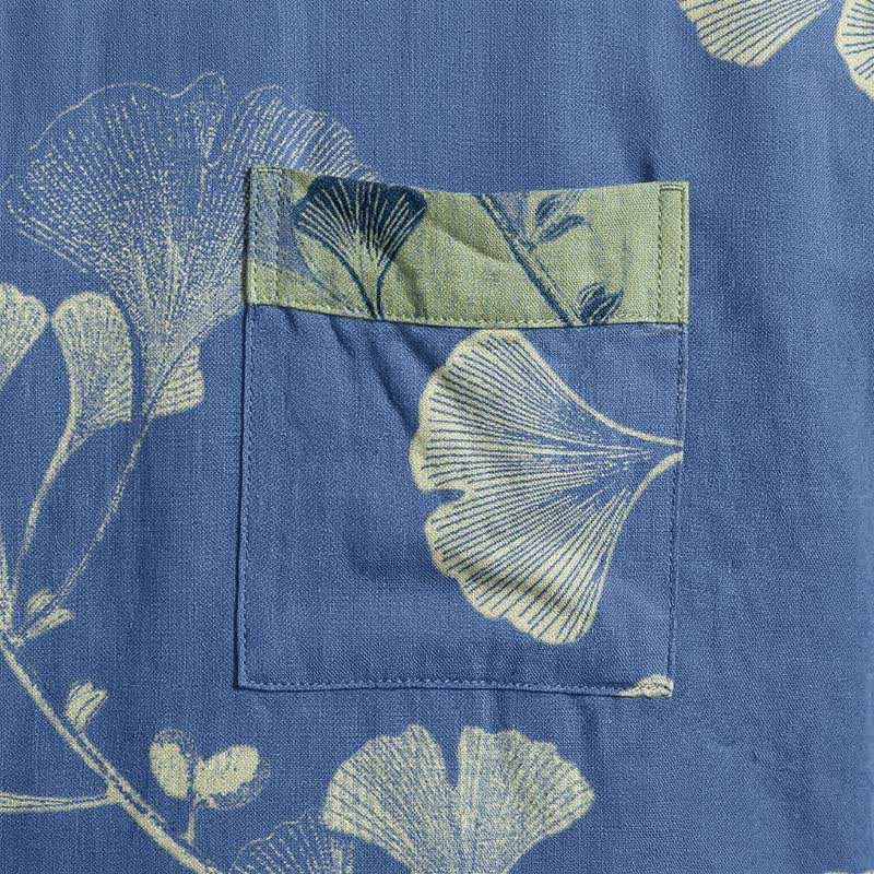 Kimono rétro en coton à feuilles de ginkgo Ownkoti - image 16