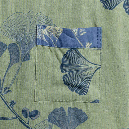 Kimono rétro en coton à feuilles de ginkgo Ownkoti - image 22