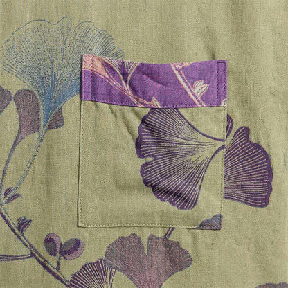 Kimono rétro en coton à feuilles de ginkgo Ownkoti - image 34