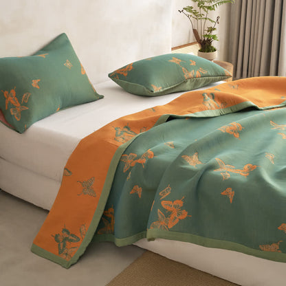 Couette en coton à imprimé papillon élégant Ownkoti - image 1