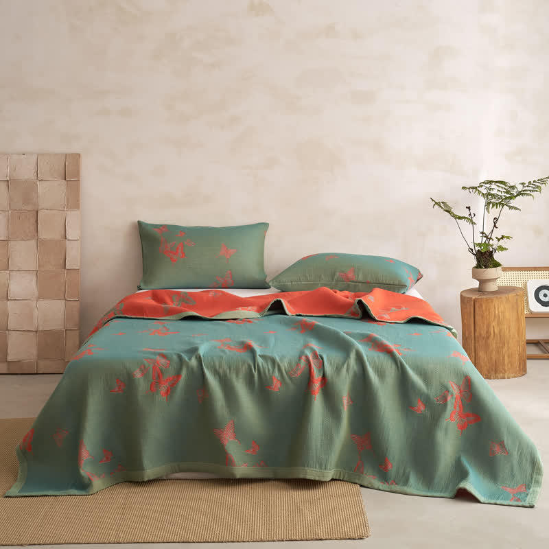 Couette en coton à imprimé papillon élégant Ownkoti - image 9