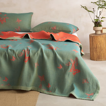 Couette en coton à imprimé papillon élégant Ownkoti - image 8