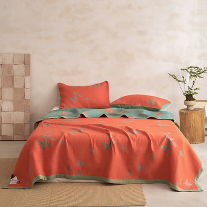 Couette en coton à imprimé papillon élégant Ownkoti - image 16
