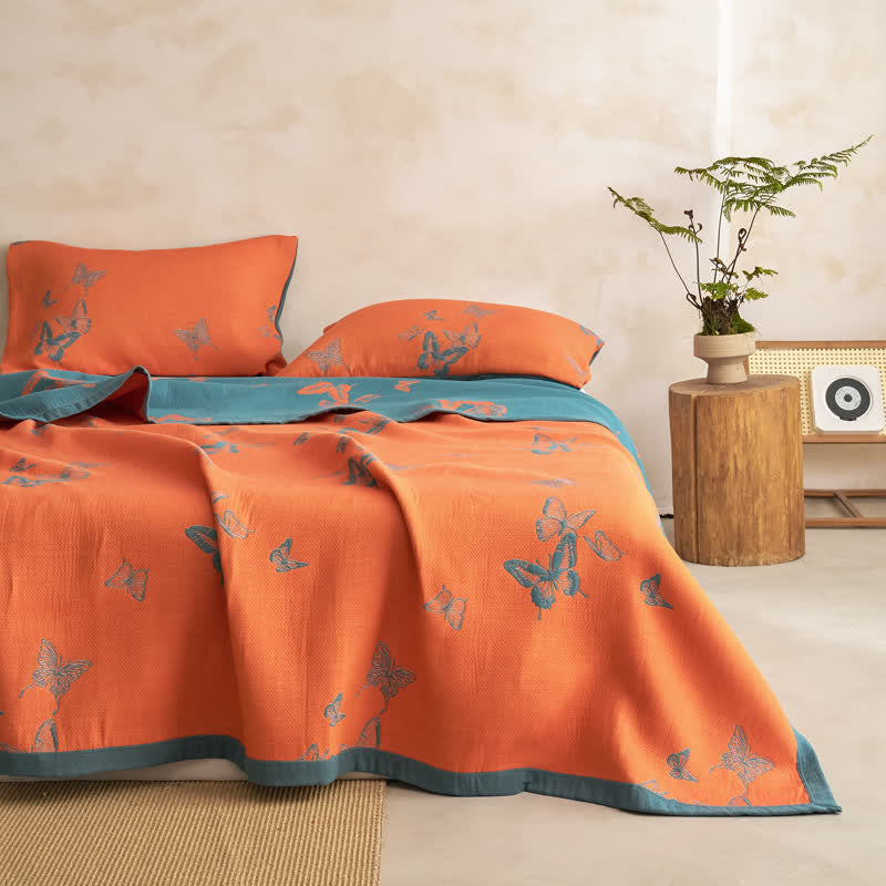 Couette en coton à imprimé papillon élégant Ownkoti - image 22