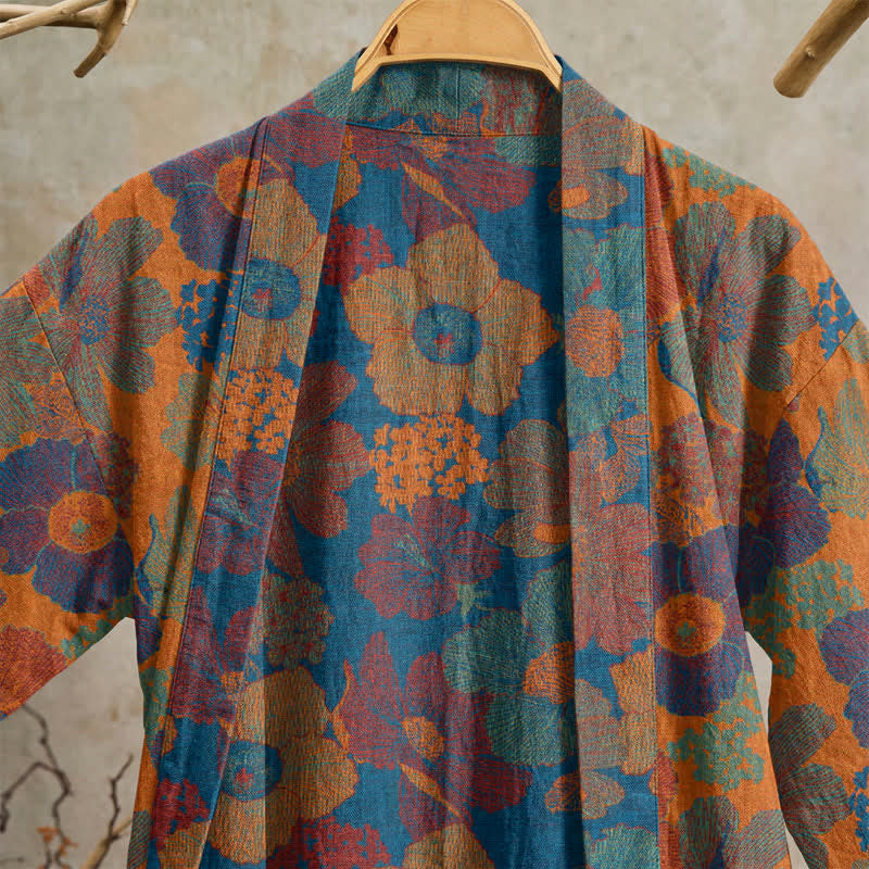 Kimono en coton à fleurs vintage Ownkoti - image 2