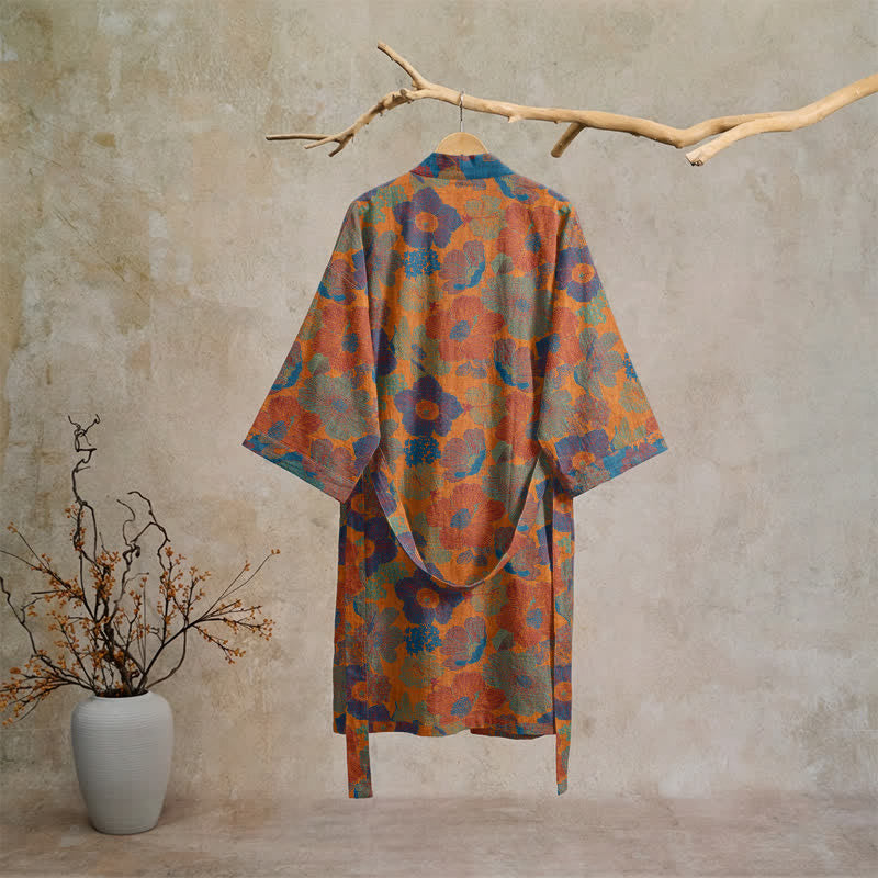 Kimono en coton à fleurs vintage Ownkoti - image 1