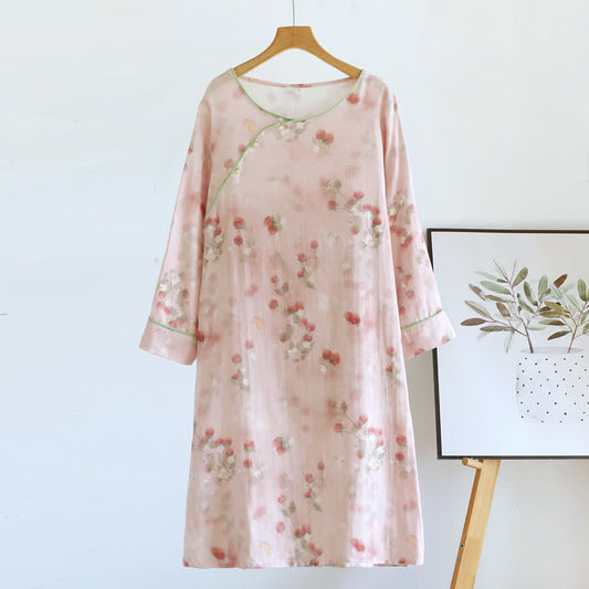 Nuisette d'intérieur Ownkoti rose fraise en coton - XL - image 0