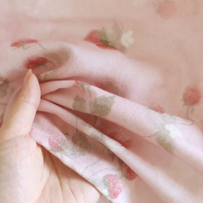 Nuisette d'intérieur Ownkoti rose fraise en coton - image 3