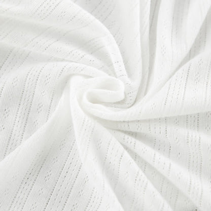 Ensemble de vêtements d'intérieur en coton blanc à volants Ownkoti - image 7