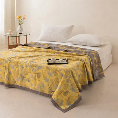 Couverture en coton Ownkoti Golden Ginkgo - image 4