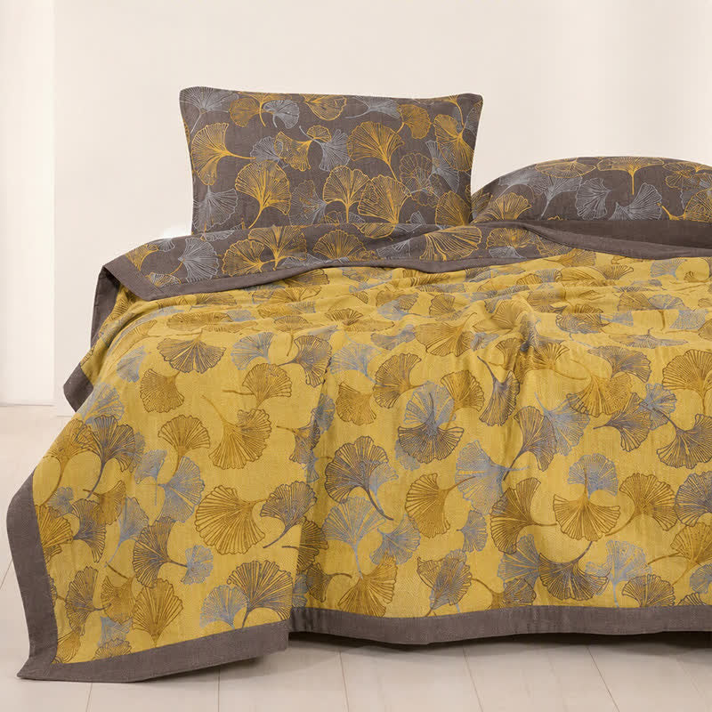 Couverture en coton Ownkoti Golden Ginkgo - image 3