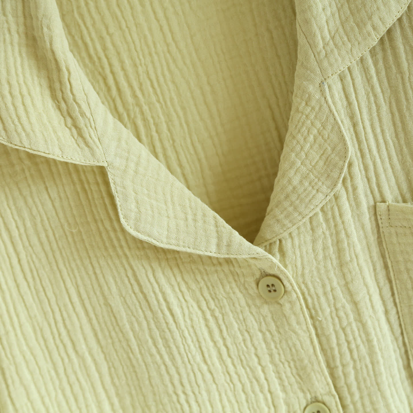 Ensemble de vêtements d'intérieur en gaze de coton avec patte de boutonnage - image 14