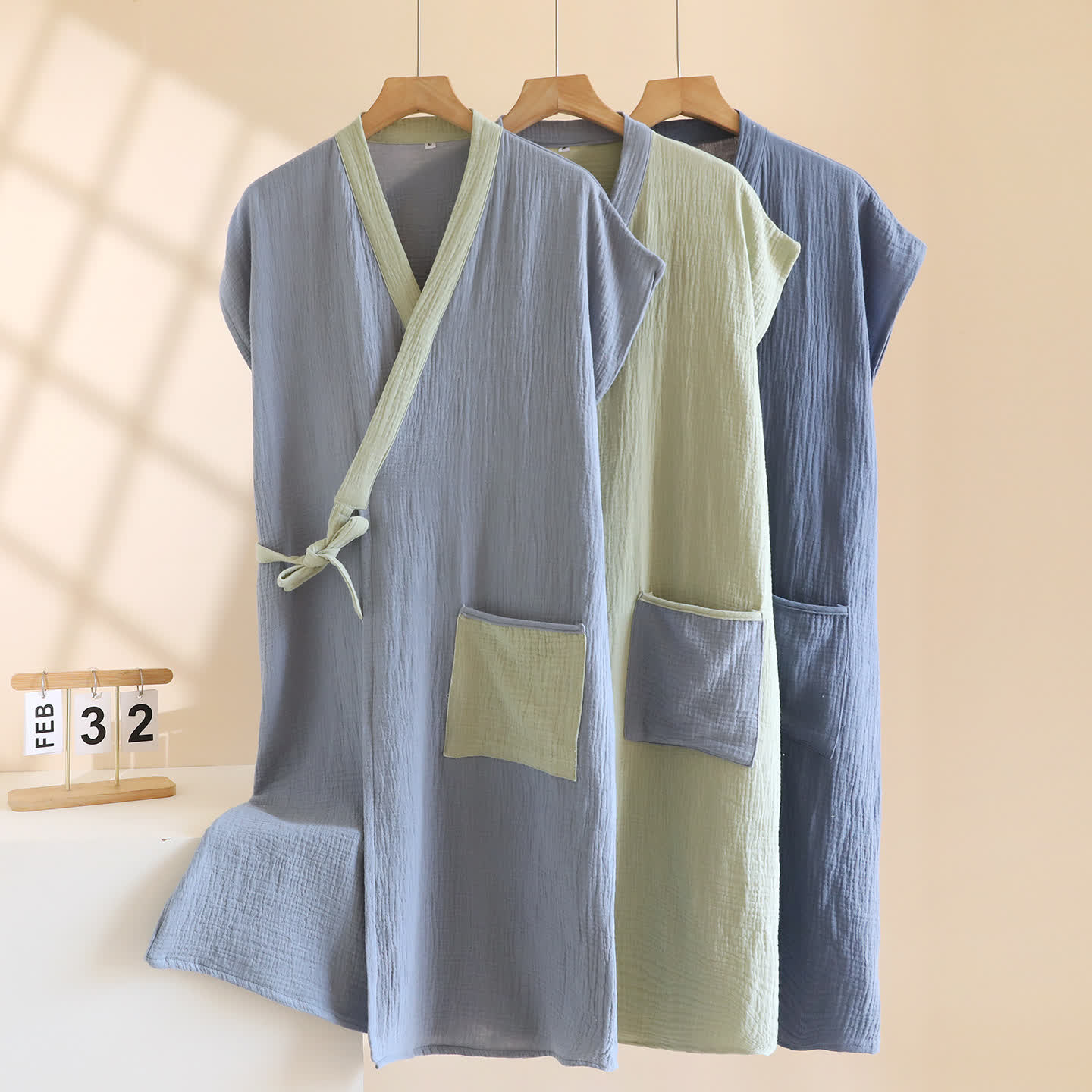kimono minimaliste en coton - image 1